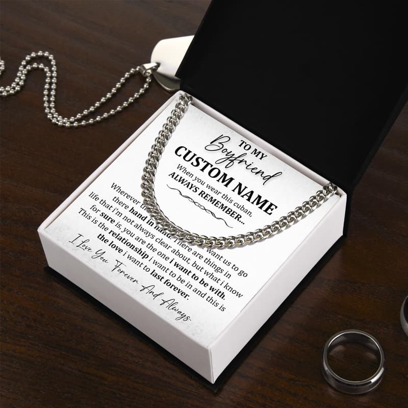 Birthday Promise Necklace for Him - Custom Design