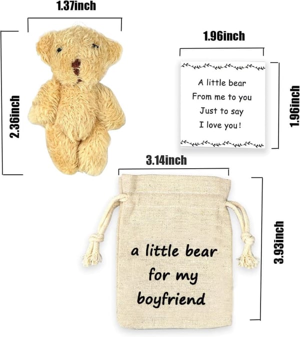 Long-Distance Relationship Pocket Teddy Bear Gift