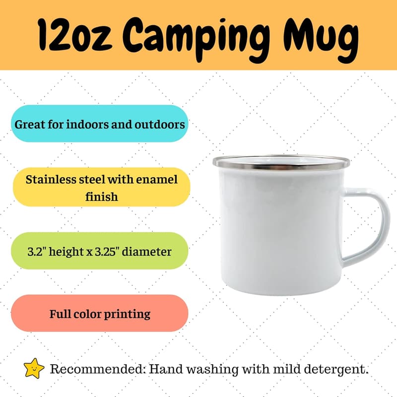 10th Anniversary Personalized Campfire Mug - 12oz Gift for Couples