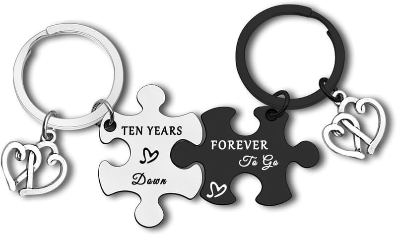 10th Anniversary Jewelry Gift for Couples - Tin Keepsake