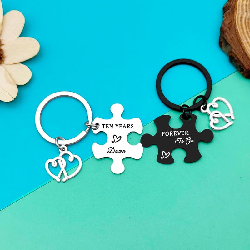 10th Anniversary Jewelry Gift for Couples - Tin Keepsake
