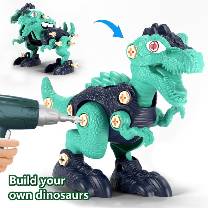 STEM Dinosaur Building Toy Set for Kids, Ages 3-8