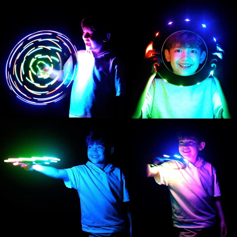 TOSY Flying Ring - Bright LED Lightweight Toy for Kids