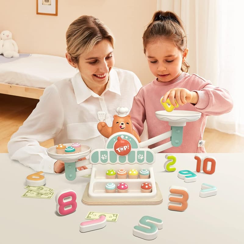 Balance Math Game for Kids Ages 3-5 | STEM Montessori Toy