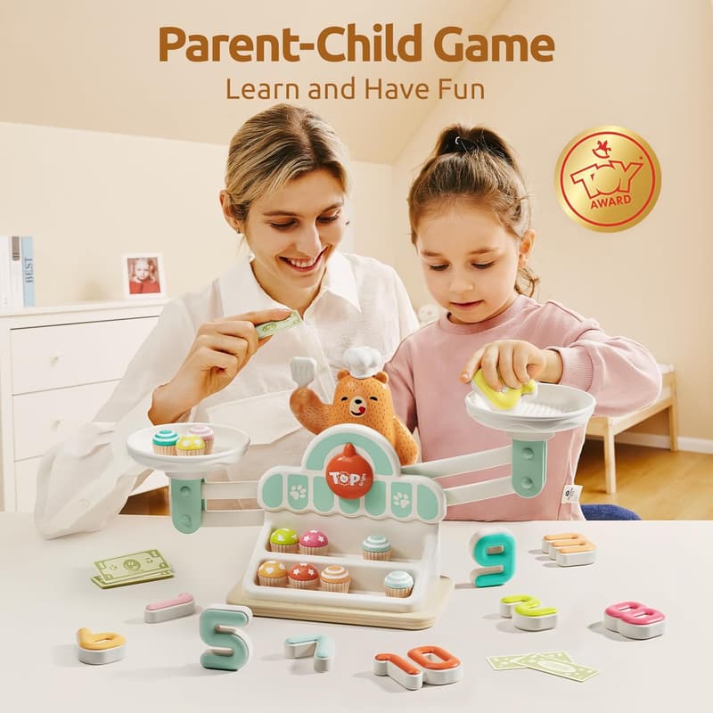 Balance Math Game for Kids Ages 3-5 | STEM Montessori Toy