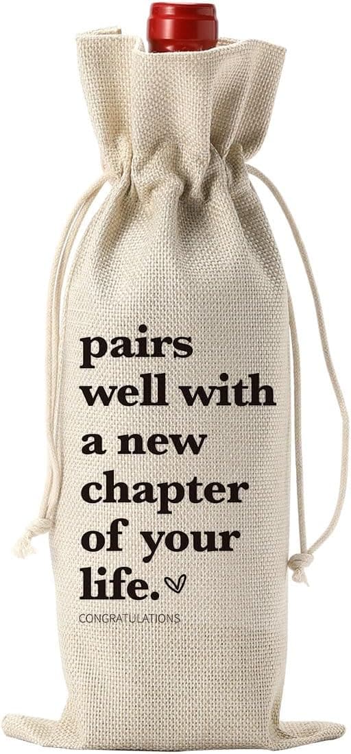 New Beginnings Wine Bag - Farewell Gift for Friends & Coworkers
