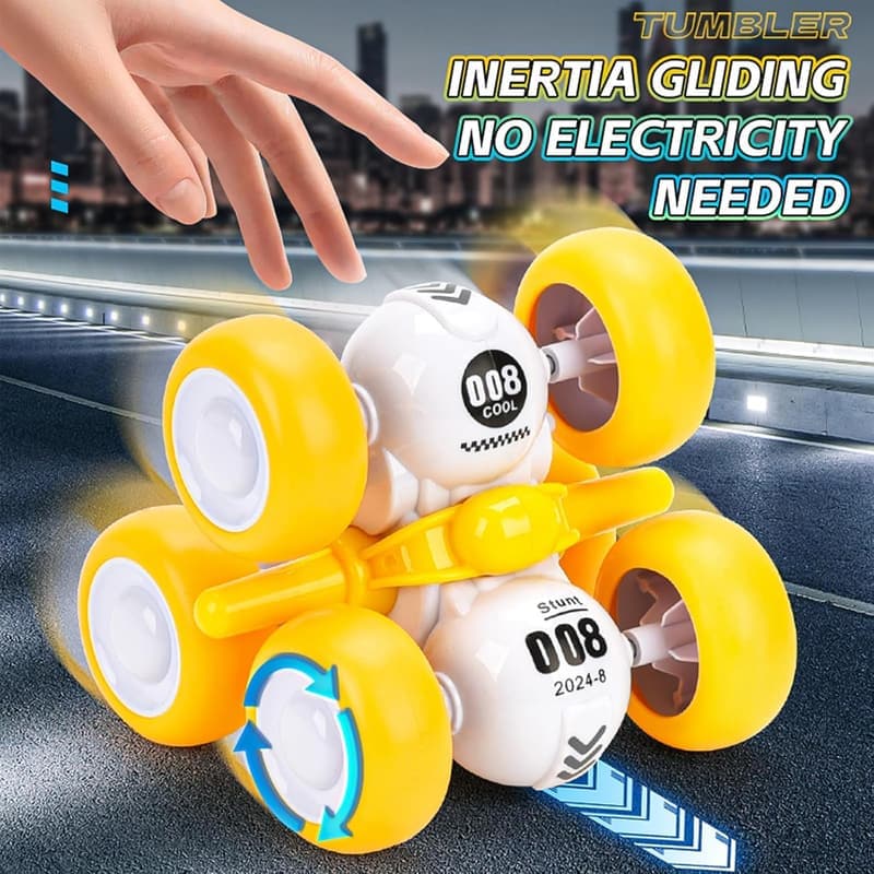 360° Rotating Inertia Stunt Car Toy for Kids Age 3-6