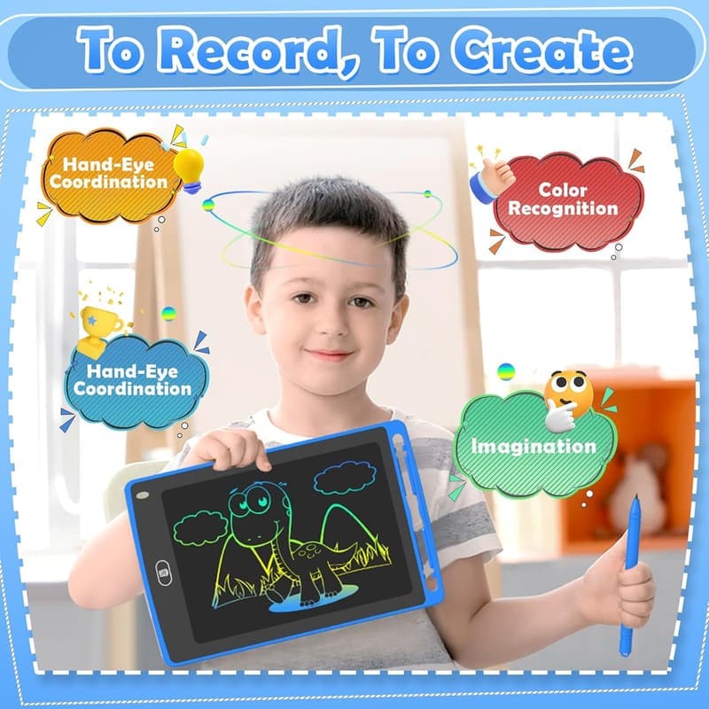 Kids' Educational Doodle Board - 4 Pack, 8.5 Inch Birthday Gift