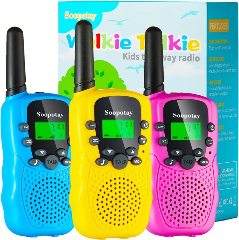 Kids' Walkie Talkies with Flashlight - Long Range, 22 Channels