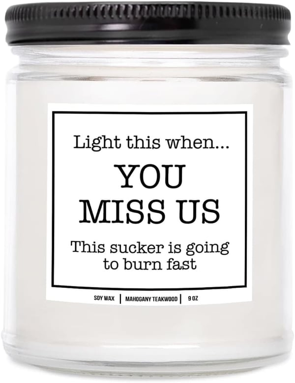 Moving Away Candle 9 oz - Farewell Gift for Friends