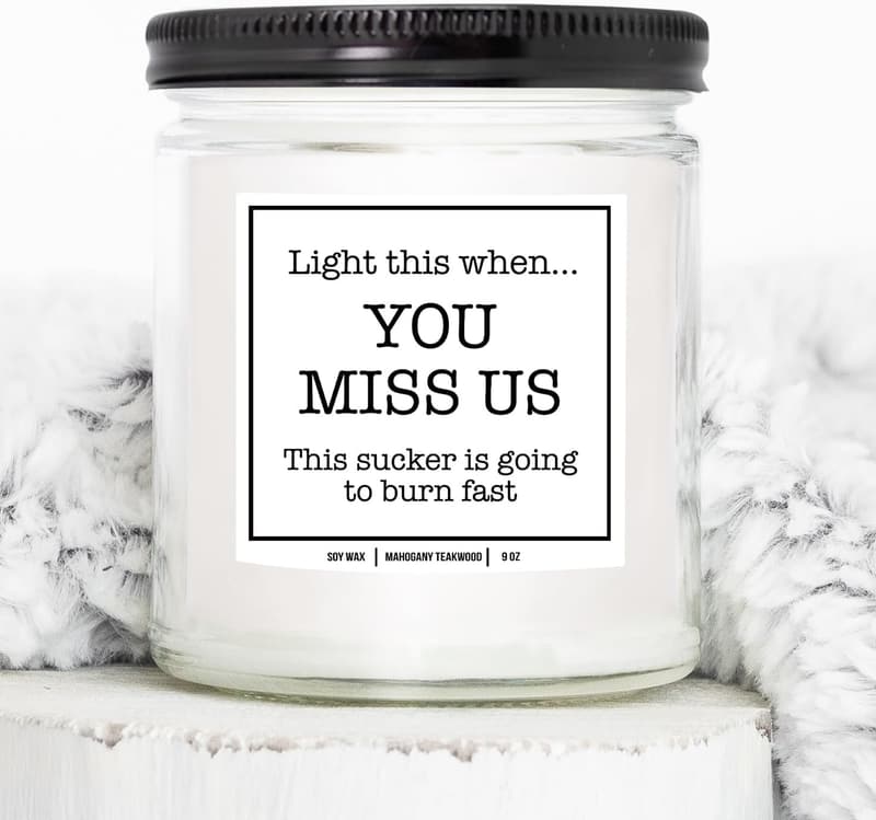 Moving Away Candle 9 oz - Farewell Gift for Friends
