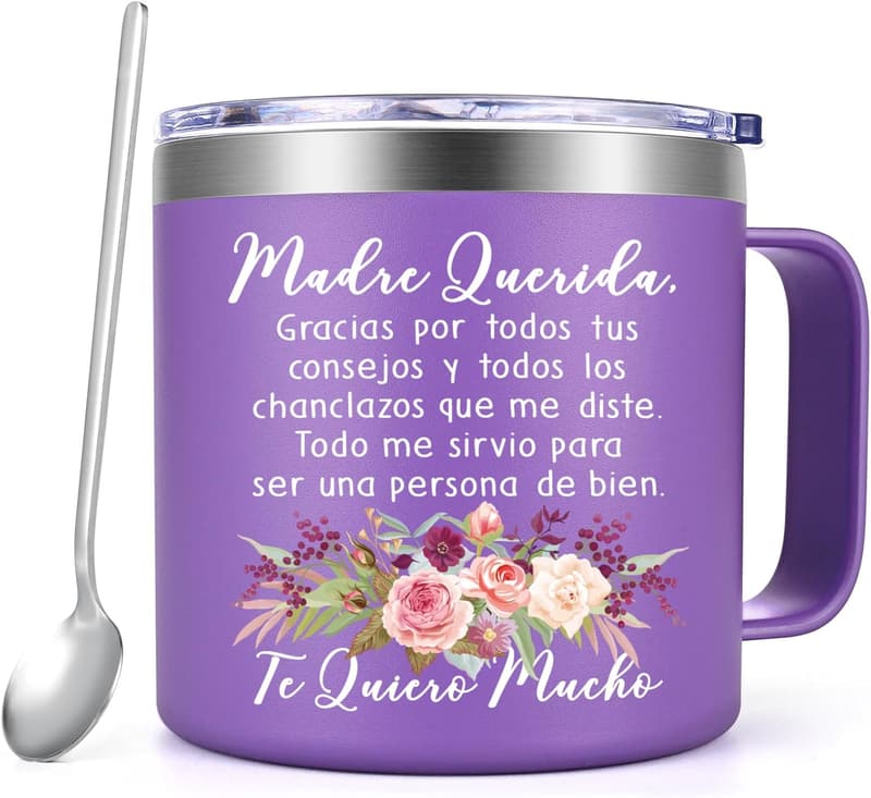 Mother's Day Gift: Stainless Steel Coffee Mug for Mom (14oz)