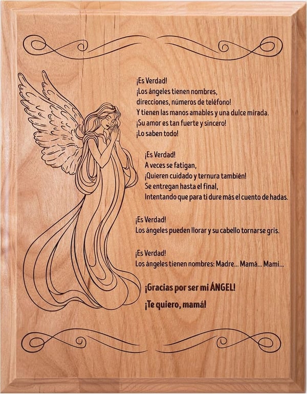 Mother's Day Spanish Poem Print for Mom (7x9