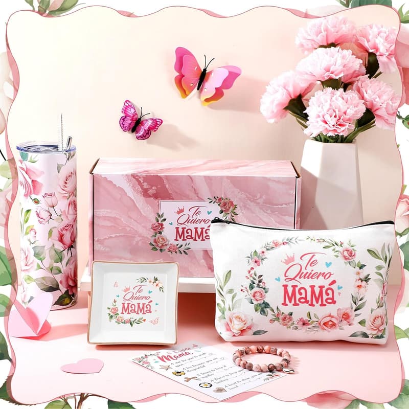 Mother's Day Gift Set - 20oz Tumbler & Jewelry for Mom