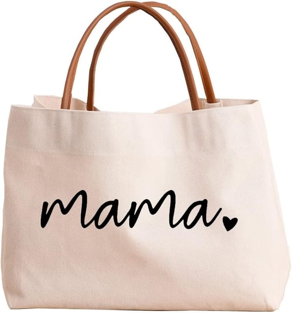 Mom Tote Bag for Hospital, Shopping, Beach & Travel