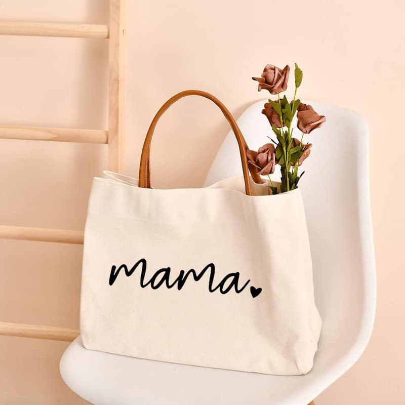 Mom Tote Bag for Hospital, Shopping, Beach & Travel