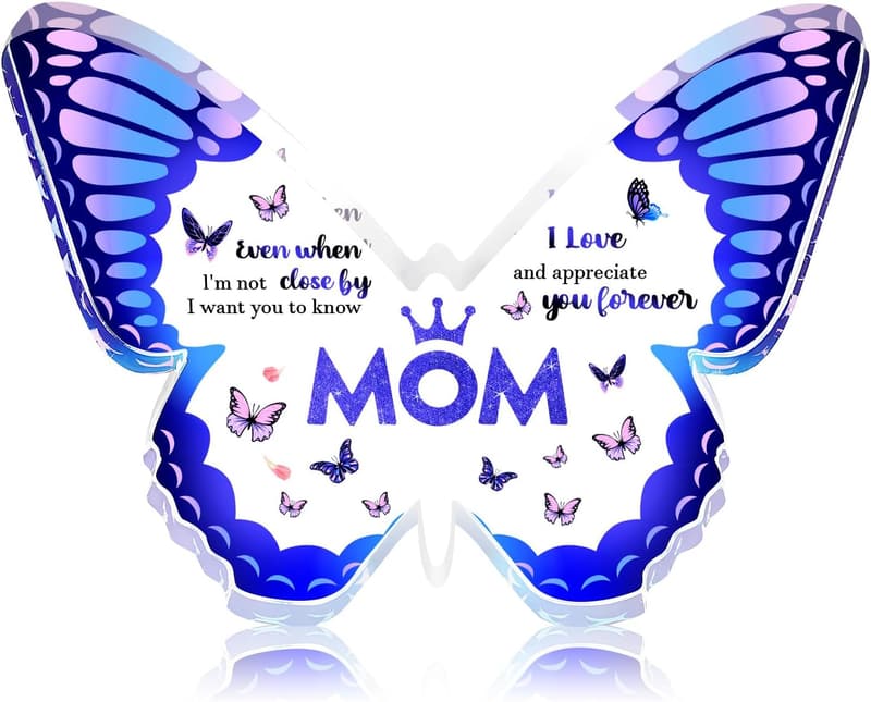 Engraved Butterfly Acrylic Keepsake for Mother's Day