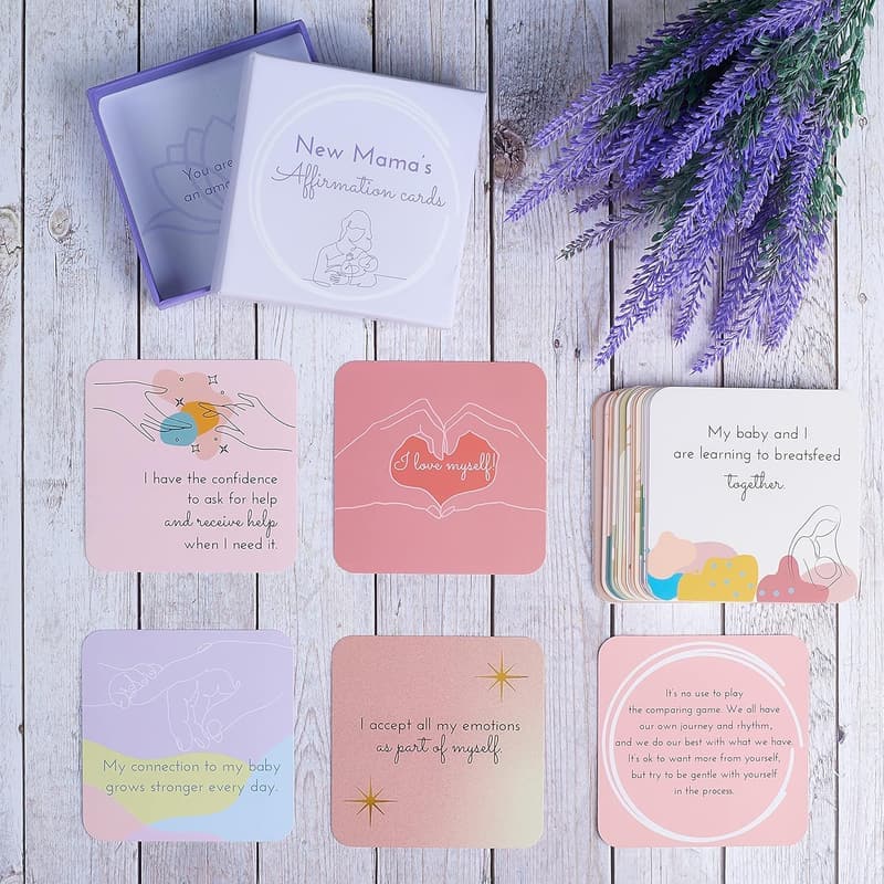 New Mom Affirmation Cards for Postpartum Self-Care