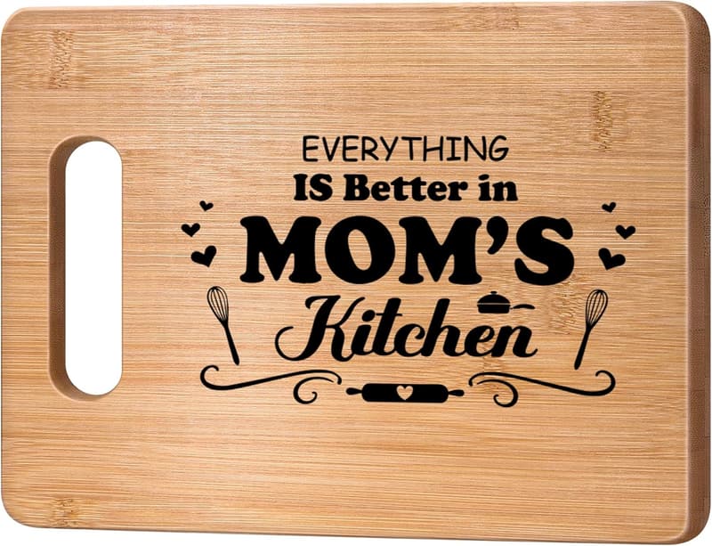 Personalized Engraved Bamboo Cutting Board for Mom
