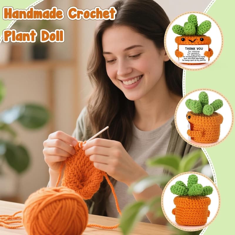 Teacher Appreciation Mini Gifts - Handmade Crochet Succulents