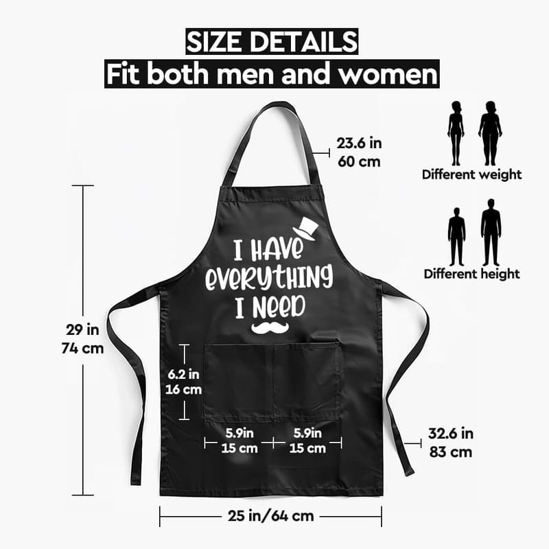 Funny Kitchen Apron for Couples - Perfect Wedding & Engagement Gift