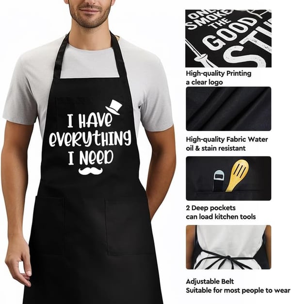 Funny Kitchen Apron for Couples - Perfect Wedding & Engagement Gift