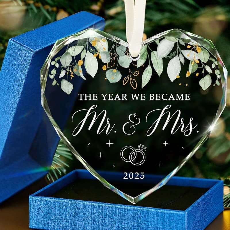 2025 Wedding Ornament for Newlyweds - Mr & Mrs Gift