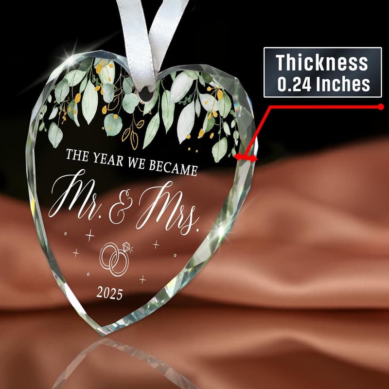 2025 Wedding Ornament for Newlyweds - Mr & Mrs Gift