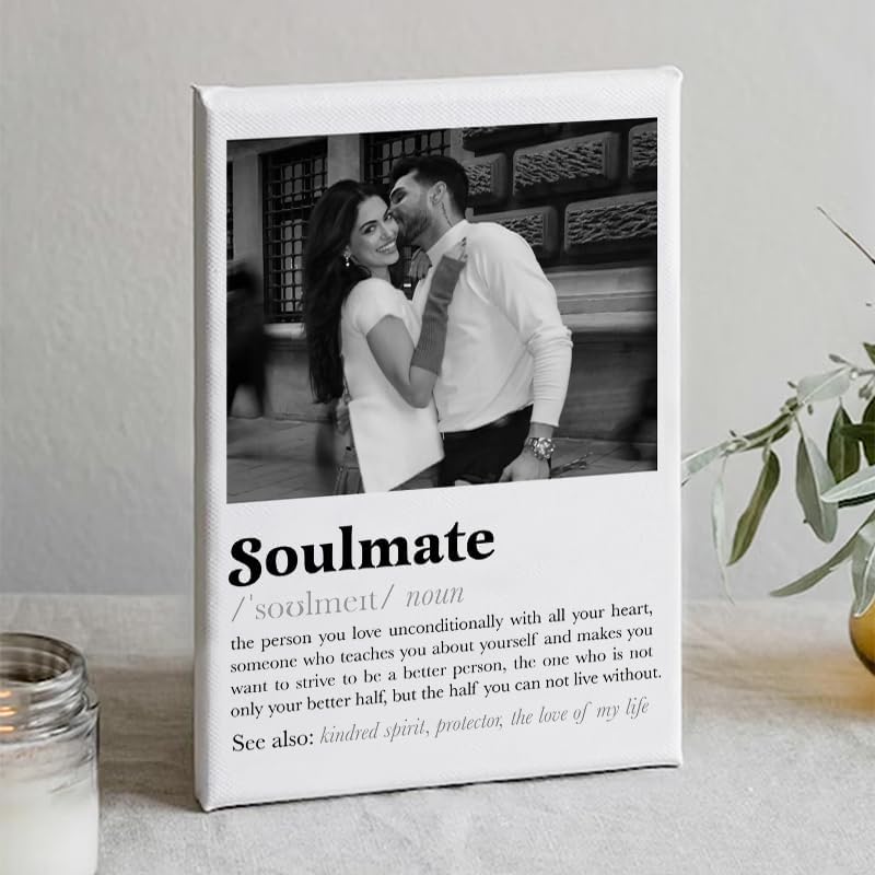 Valentine's Day Personalized Soul Mate Definition Canvas Print