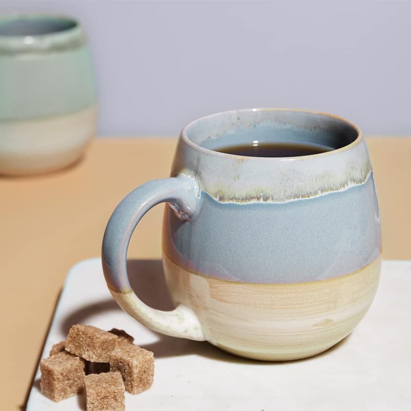 Large Ceramic Coffee Mugs Set of 2 - 21 Oz, Dishwasher Safe