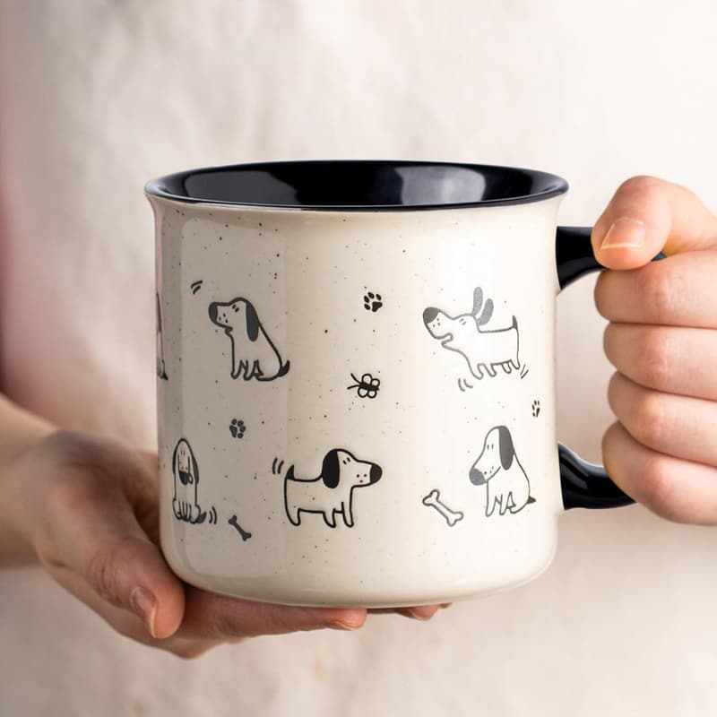 Oversized Ceramic Coffee Mugs Set for Home & Office - 22 OZ, 2 Pcs