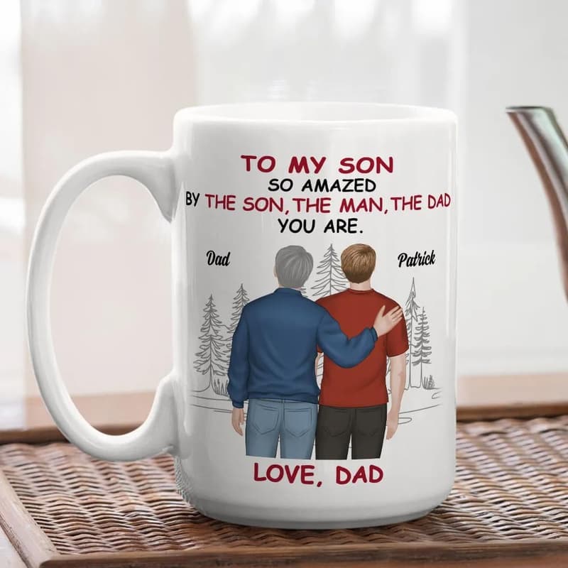 Happy Father's Day Personalized Coffee Mug for New Dads