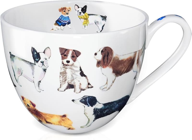 Dog Lover Mug - Premium 20 oz Bone China Coffee Tea Cup