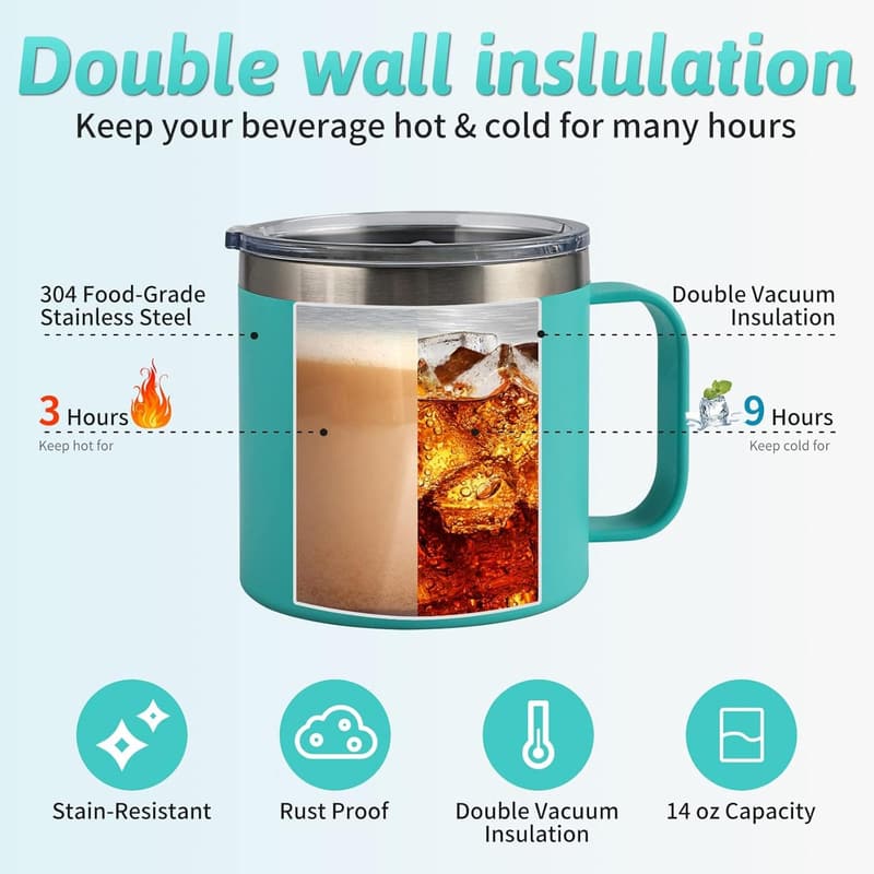 Personalized 14oz Insulated Coffee Tumbler for All Occasions