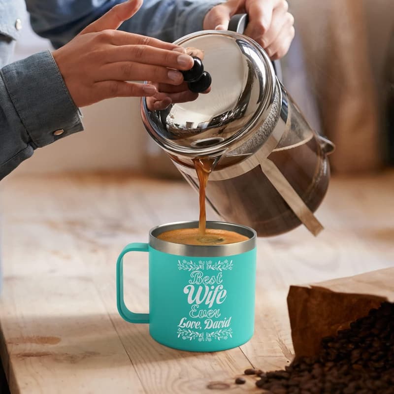 Personalized 14oz Insulated Coffee Tumbler for All Occasions