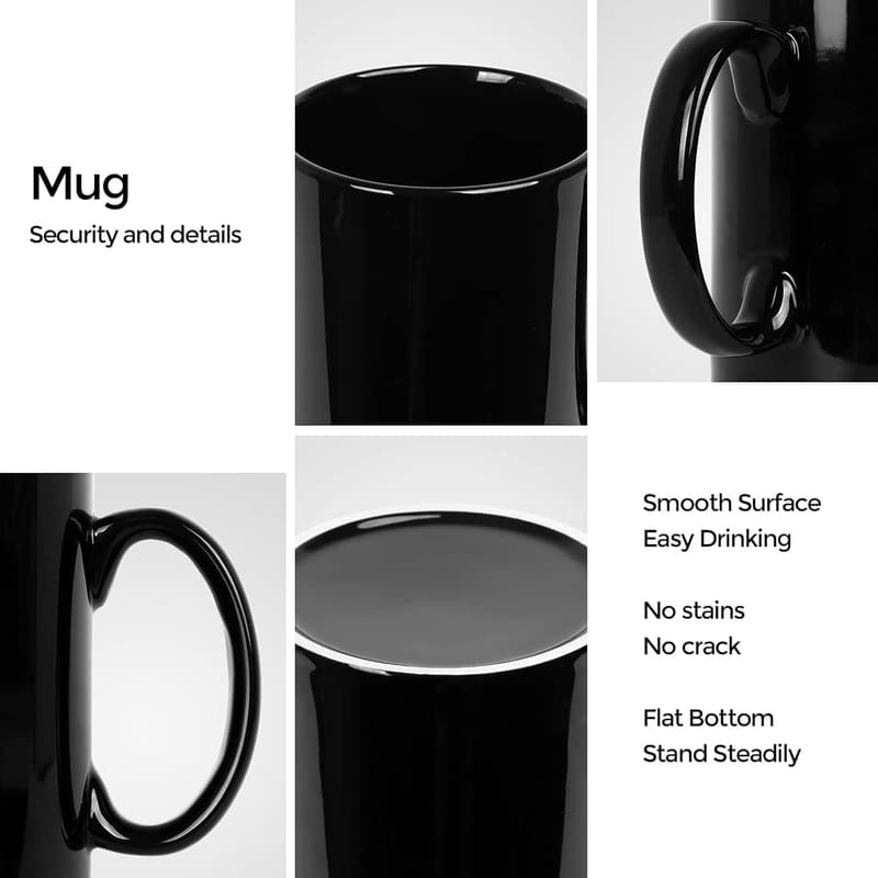 Large Capacity 22 oz Ceramic Coffee Mugs Set for Men
