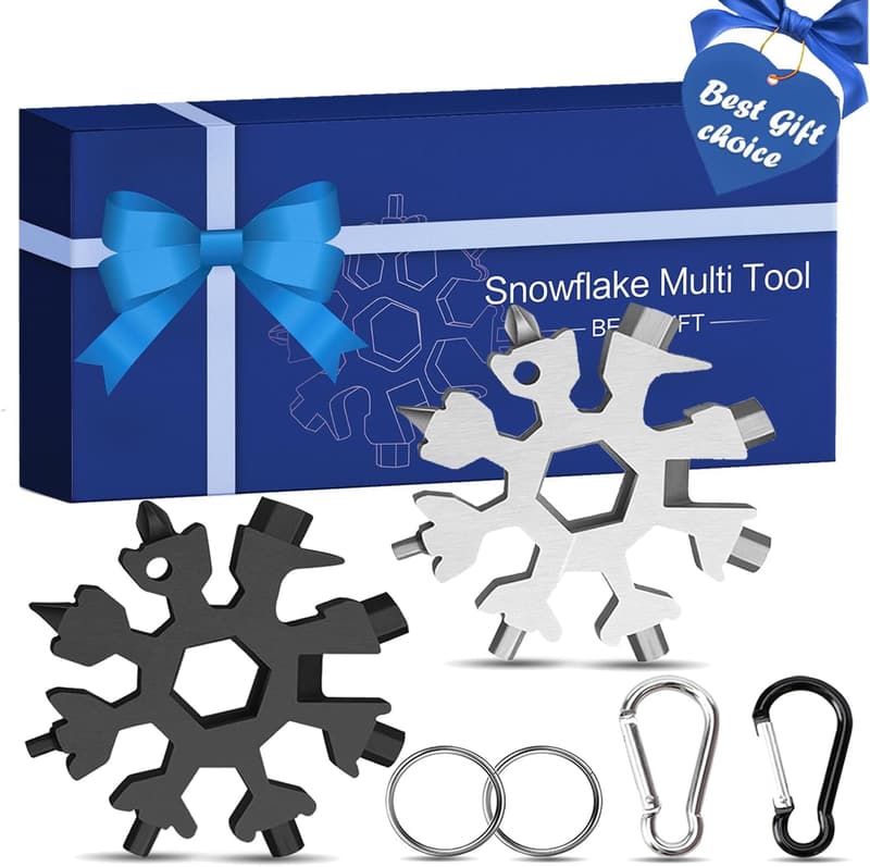 18-in-1 Snowflake Multitool - Fun Gift for Adults