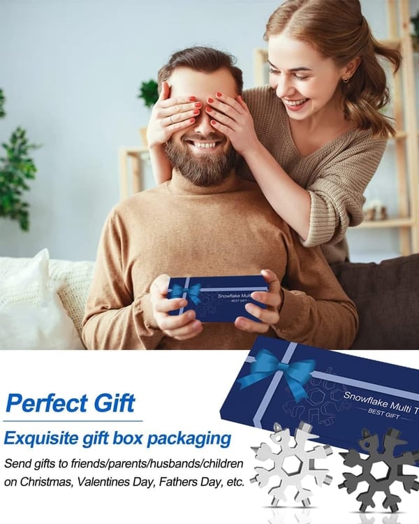 18-in-1 Snowflake Multitool - Fun Gift for Adults