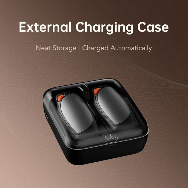 Rechargeable Double-Sided Hand Warmers with AI Charging Case