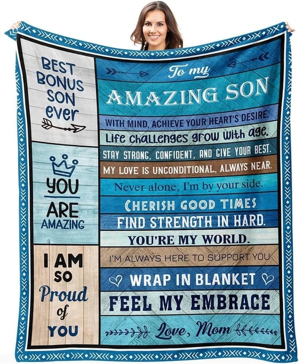 Birthday Gift: Super Soft Flannel Throw Blanket for Son