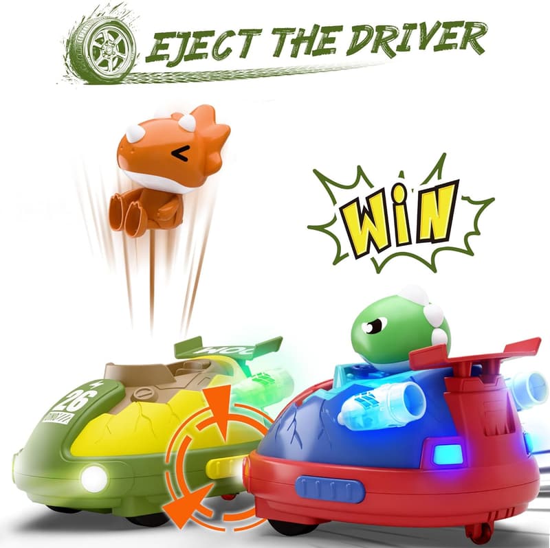 Dinosaur Remote Control Car Set for Kids - Birthday Gift