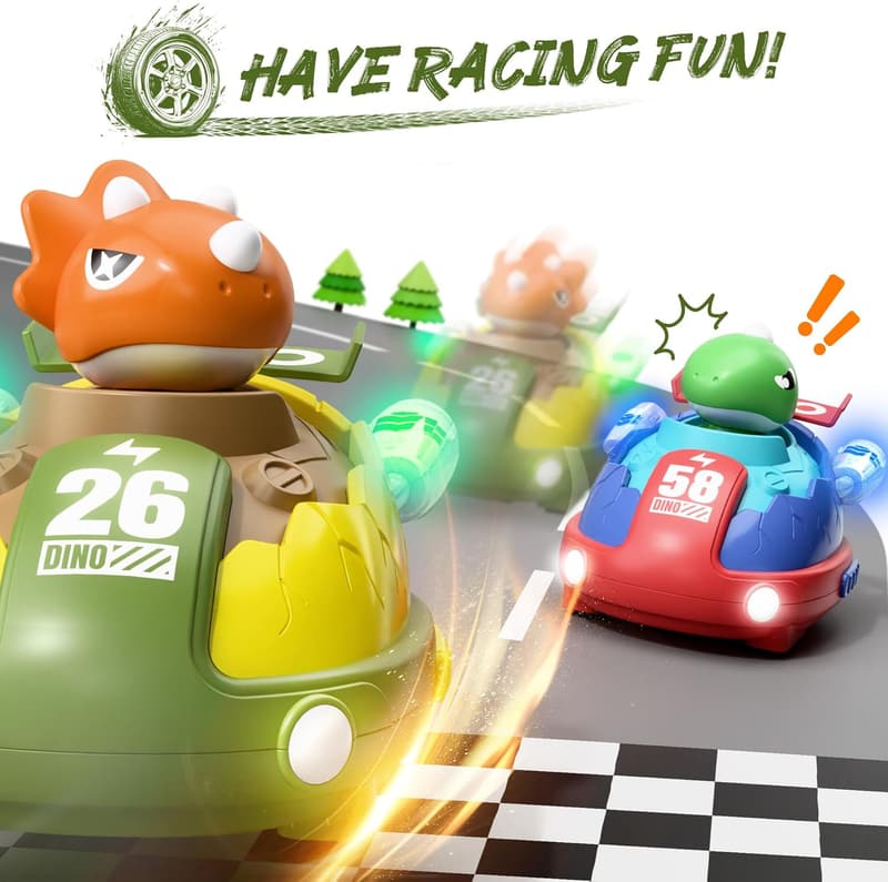 Dinosaur Remote Control Car Set for Kids - Birthday Gift