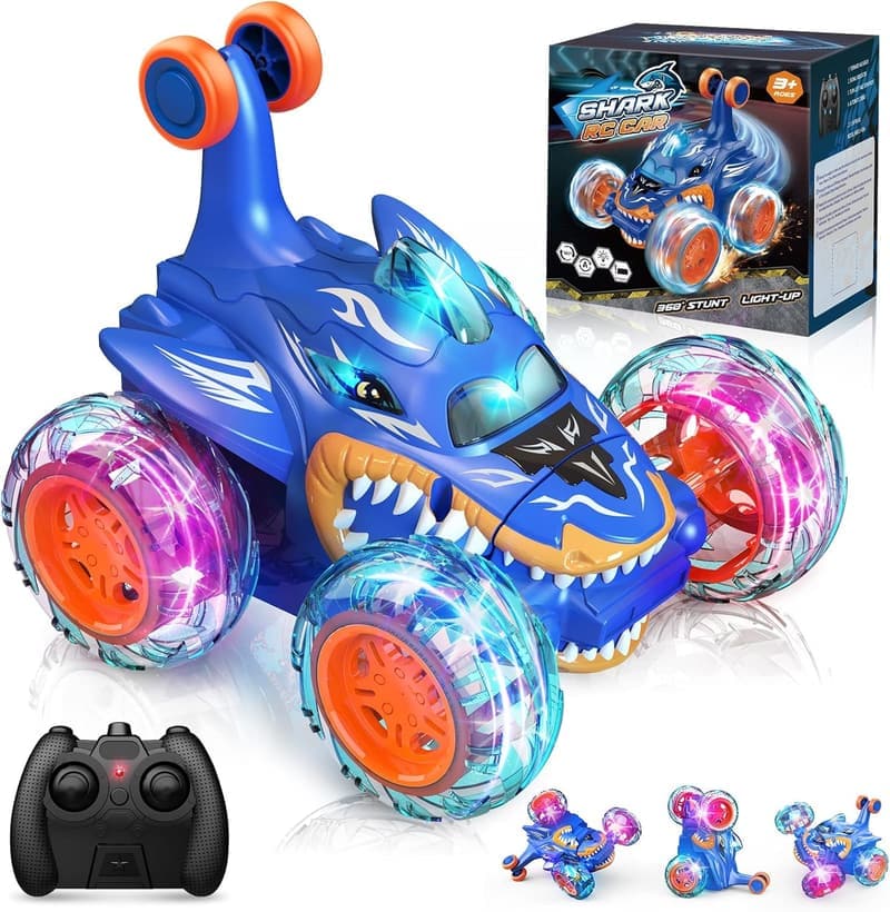 Shark Remote Control RC Car for Boys Age 4-10 - Birthday Gift
