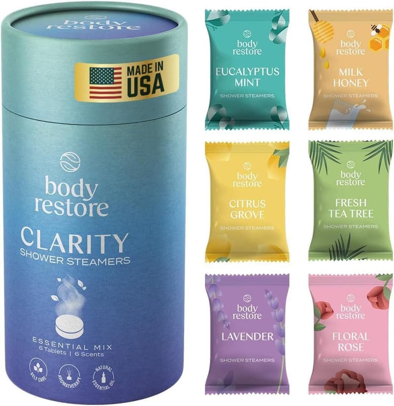 Aromatherapy Shower Steamers - 6 Pack for Father's Day Gift