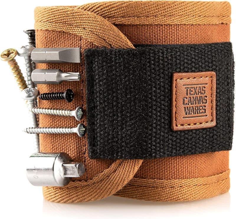 Handcrafted Magnetic Canvas Wristband - Unique DIY Gift for Men