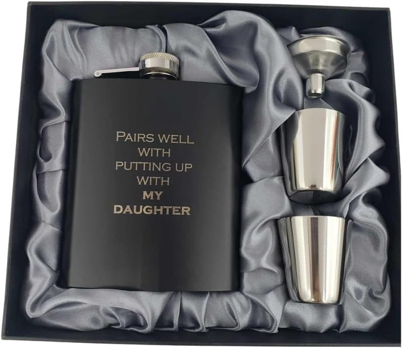 Funny Flask Gift for Son-in-Law on Wedding Day