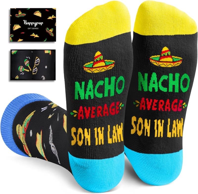 Funny Men's Socks - Novelty Gifts for Family Members