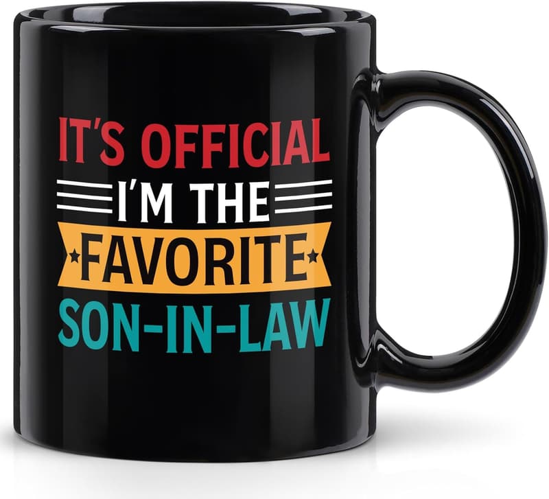 Favorite Son-in-Law Mug - 11 Oz Black Geschenk zu Weihnachten