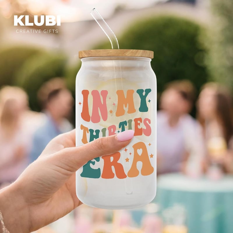 30th Birthday Glass Cup - 16 oz Gifts for Women