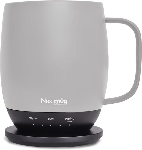Temperature-Controlled Self-Heating Coffee Mug (14 oz) - Almond